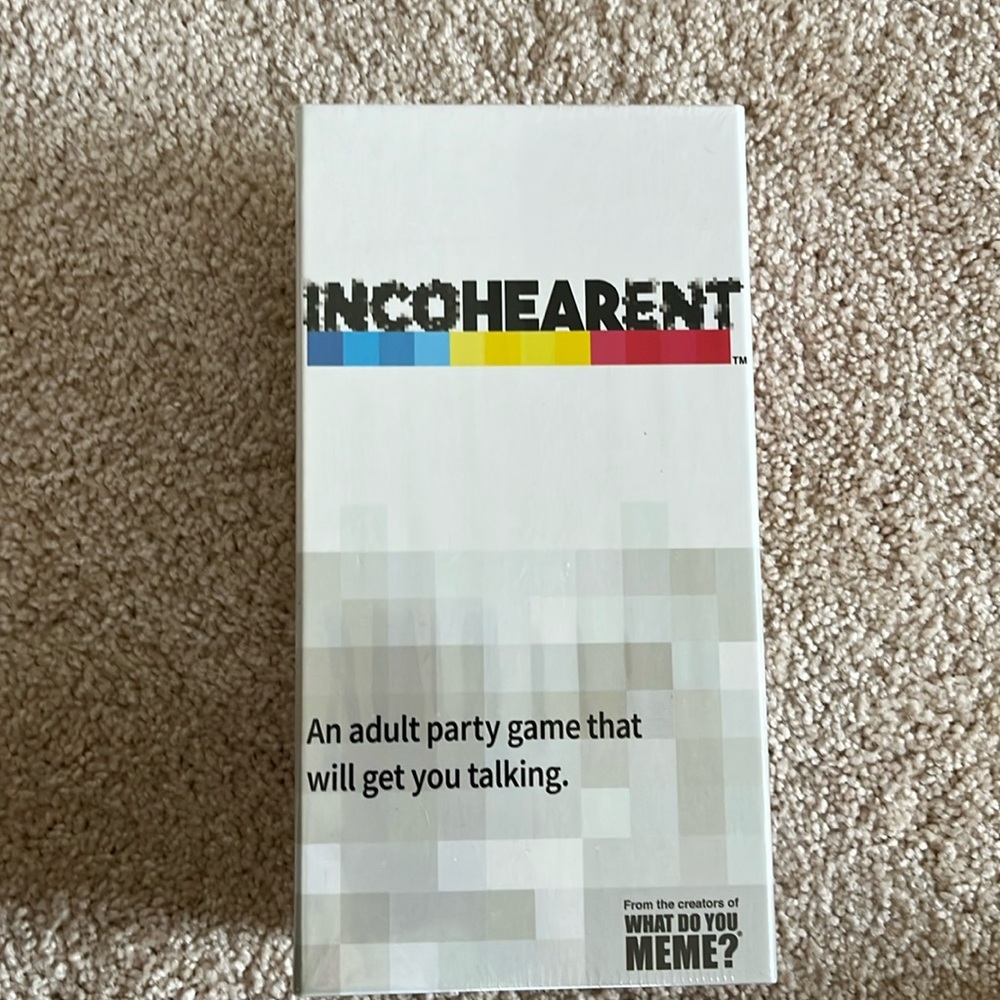 NIB Incohearent Adult Party Game by What Do You Meme?
